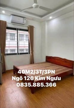 Cho thuê nhà ngõ 126  Kim Ngưu Hai Bà Trưng, Hà Nội