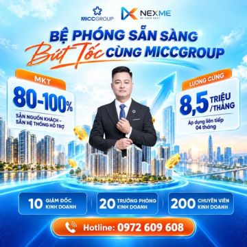 MICC GROUP TUYỂN DỤNG THÁNG 10 – BỨT TỐC CÙNG ĐỘI NGŨ KINH DOANH!