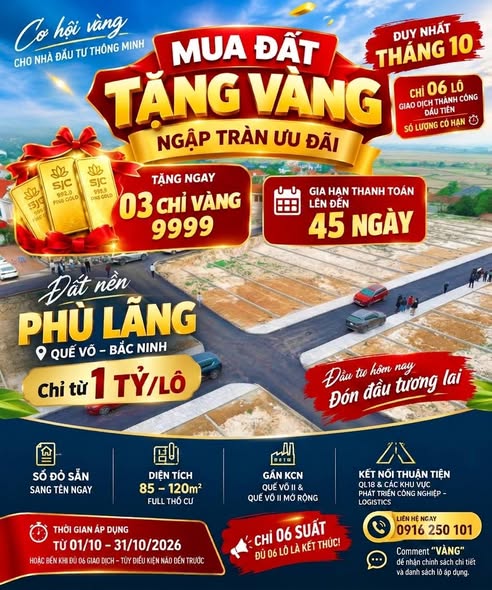 ĐẤT NỀN KHU DÂN CƯ PHÙ LÃNG – CƠ HỘI VÀNG ĐẦU TƯ X2 TÀI SẢN!