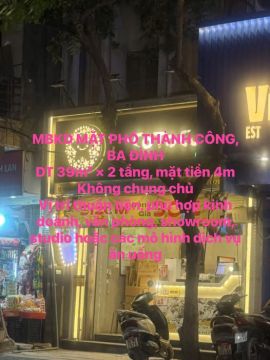 MBKD MẶT PHỐ THÀNH CÔNG, BA ĐÌNH