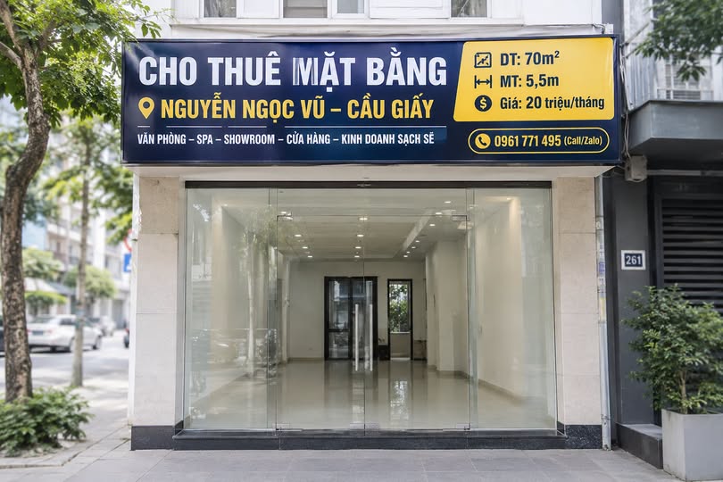 20 TRIỆU NGUYỄN NGỌC VŨ – CẦU GIẤY | MB 70M² MẶT TIỀN 5,5M