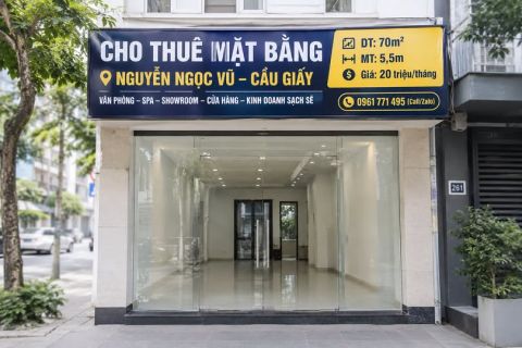 20 TRIỆU NGUYỄN NGỌC VŨ – CẦU GIẤY | MB 70M² MẶT TIỀN 5,5M