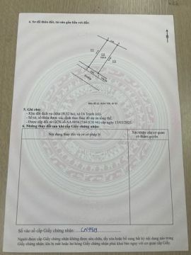 CHÍNH CHỦ GỬI BÁN ĐẤT DỊCH VỤ DI TRẠCH – 109,9M²