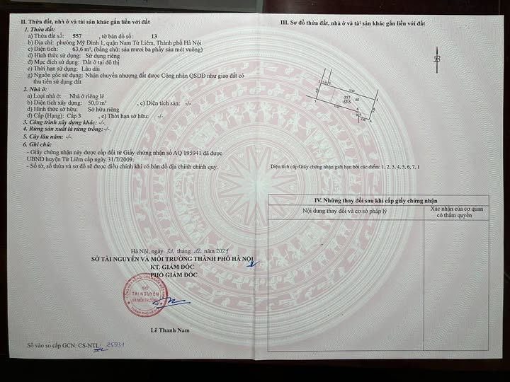 CHÍNH CHỦ BÁN NHÀ ĐẤT CẠNH SÂN VẬN ĐỘNG MỸ ĐÌNH – MỸ ĐÌNH, NAM TỪ LIÊM – HÀ NỘI