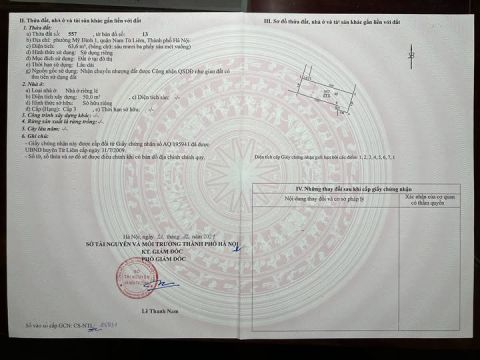 CHÍNH CHỦ BÁN NHÀ ĐẤT CẠNH SÂN VẬN ĐỘNG MỸ ĐÌNH – MỸ ĐÌNH, NAM TỪ LIÊM – HÀ NỘI