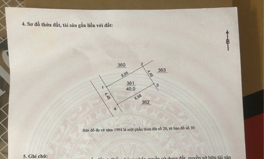 BÁN MẢNH ĐẤT 40M2 - THÔN 3 VẠN PHÚC (Thanh Trì) - 20M RA Ô TÔ - SỔ ĐẸP - 4 TỶ