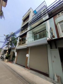 25 TRIỆU-NHÀ PHỐ THANH ĐÀM- VĨNH HƯNG: 64M/ 5 TẦNG THANG MÁY/ 6 PHÒNG NGỦ KHÉP KÍN.  NGÕ Ô TÔ TRÁNH