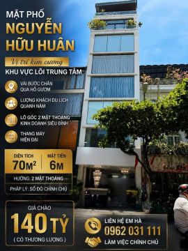 NGUYỄN HỮU HUÂN – TÀI SẢN LÕI PHỐ CỔ, DÀNH CHO NHÀ ĐẦU TƯ CÓ TẦM NHÌN DÀI HẠN