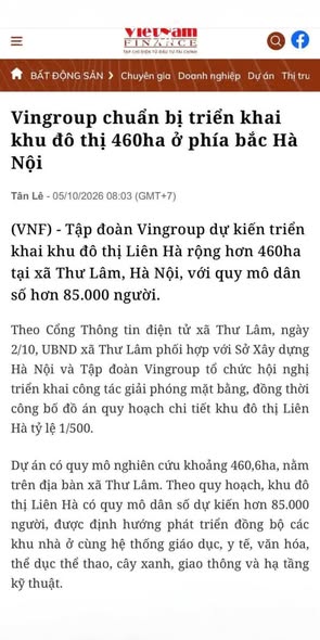 Mua nhà của Vin 250 - 350 triệu/m
