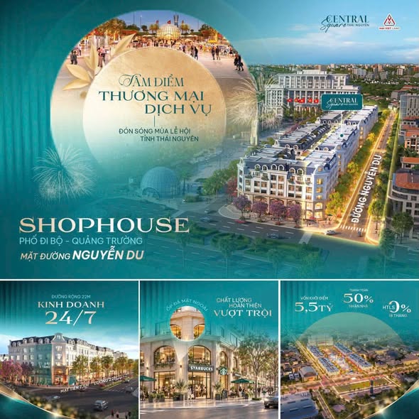 SHOPHOUSE QUẢNG TRƯỜNG MẶT PHỐ NGUYỄN DU: TÂM ĐIỂM THƯƠNG MẠI - ĐÓN SÓNG LỄ HỘI