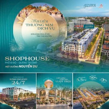 SHOPHOUSE QUẢNG TRƯỜNG MẶT PHỐ NGUYỄN DU: TÂM ĐIỂM THƯƠNG MẠI - ĐÓN SÓNG LỄ HỘI
