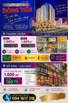 BĐS DÒNG TIỀN VÀNG – BÁM SÁT METRO SỐ 3 & METRO 2A