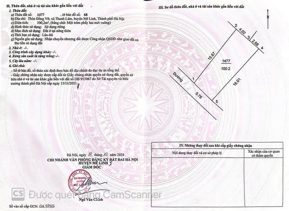 CHÍNH CHỦ CẦN BÁN GẤP – GIÁ HƠN 30 TRIỆU/M²!