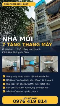GIẢM 2 TỶ — CHỈ 23 TỶ | PHAN ĐÌNH GIÓT • 7 TẦNG THANG MÁY • Ô TÔ TRÁNH VỈA HÈ • KINH DOANH