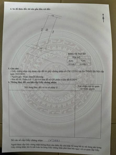Thửa đất rộng đẹp 60M2. Mt4.3. Vuông như bánh chưng.