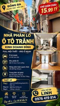 HẠ CHÀO SỐC: TỪ 20 TỶ → CHỈ 15,99 TỶ | 45M2-THỊNH HÀO • Ô TÔ TRÁNH • KINH DOANH • FULL NỘI THẤT