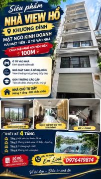 26 TỶ | KHƯƠNG ĐÌNH — 80M² • HAI MẶT TIỀN • VIEW HỒ HẠ ĐÌNH • Ô TÔ VÀO NHÀ • KINH DOANH