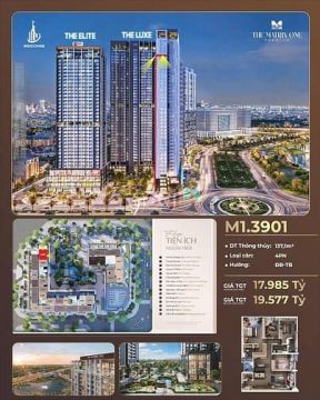 M1.3901 – Căn hộ View pháo hoa Mỹ Đình đỉnh chóp tại The Matrix One