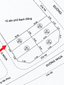 B.ÁN GẤP 6 Lô đất đấu giá Vạn Phúc - Hà Đông