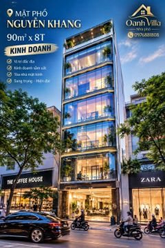 HÀNG HIẾM - MẶT PHỐ NGUYỄN KHANG 90m²x 8T KINH DOANH ĐA DẠNG CHỈ 43 TỶ