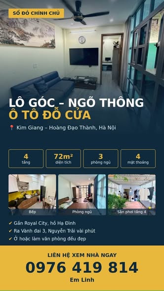 18 TỶ | LÔ GÓC PHÂN LÔ — 72M² • MẶT TIỀN RỘNG • Ô TÔ ĐỖ CỬA • VÀI BƯỚC RA PHỐ