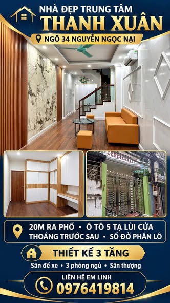 11,5 TỶ | NGUYỄN NGỌC NẠI THANH XUÂN — 52M² • NGÕ RỘNG 20M RA PHỐ • Ô TÔ 5 TẠ VÀO CỬA