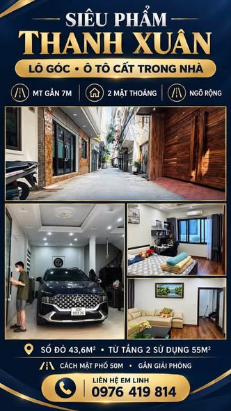 SIÊU PHẨM THANH XUÂN – LÔ GÓC, MẶT TIỀN GẦN 7M – Ô TÔ CẤT TRONG NHÀ