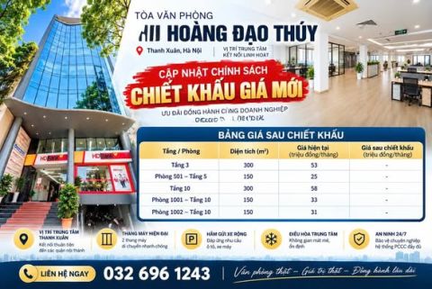 ALU LAND – CHO THUÊ VĂN PHÒNG 150M², HOÀNG ĐẠO THÚY, THANH XUÂN