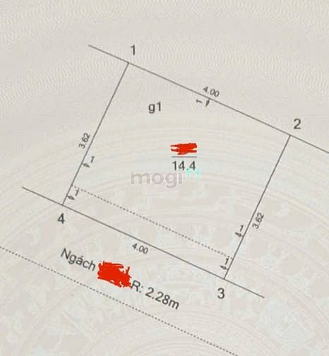 Chỉ 3,85 tỷ nhà 4T ngõ Văn Hương-Tôn Đức Thắng ngõ 2,5m dt 19m mt 4m