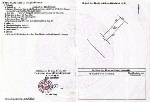 Bán lô đất đấu giá mặt tiền kinh doanh liên xã Xuy Xá