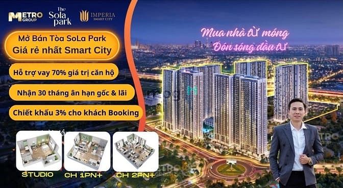 Cần bán căn hộ 2Pn Tòa Sola park Vinhomes Smartcity