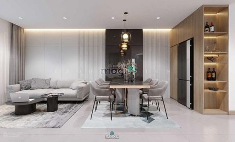 Căn hộ siêu vip 3PN, 110.9m2 hướng Đông Nam view hồ Khai Sơn City