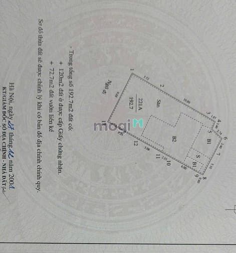 Bán đất Kim Ngưu, 124 triệu/m2, 193m2, view đẹp, giá cực chất, Q.HBT