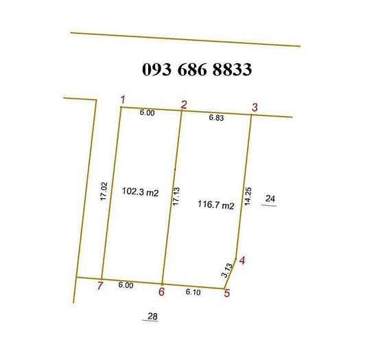 Hà Nội 102.3m2 sổ đỏ chính chủ về tay 2 tỷ 608 triệu