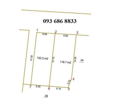 Hà Nội 102.3m2 sổ đỏ chính chủ về tay 2 tỷ 608 triệu