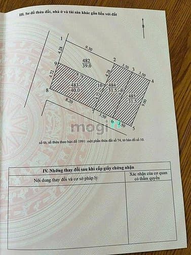 Đất ngõ 201 phúc lợi, ngõ thông oto 39m x 4m3 chỉ nhỉnh 4t có tl