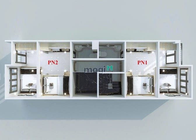 Nhà đẹp long lanh ngõ Cự Lộc, TX giá 15.5 tỷ, 53m2x6T, thang máy, KD