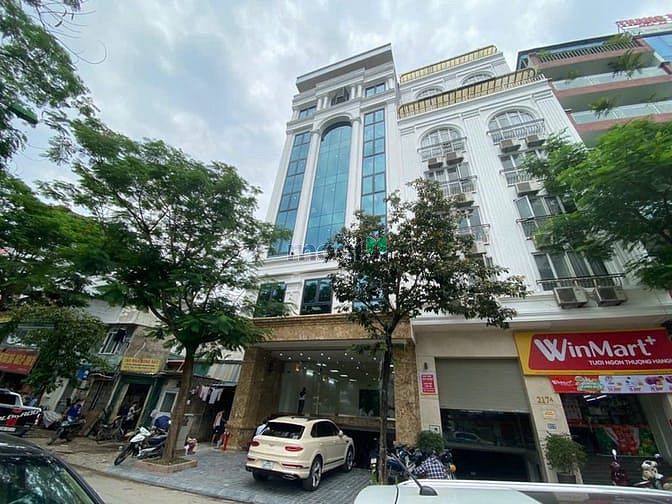 Cho thuê nhà mặt phố Trung Phụng, DT 70m2x7 tầng+hầm, MT 6.5m, Giá 90t