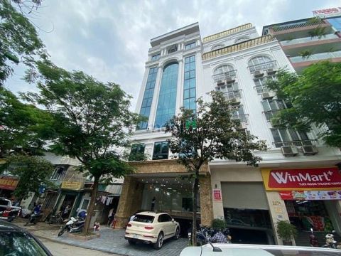 Cho thuê nhà mặt phố Trung Phụng, DT 70m2x7 tầng+hầm, MT 6.5m, Giá 90t
