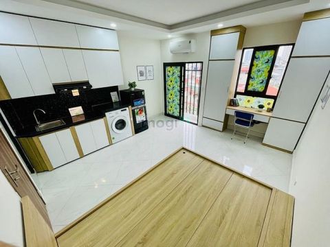 Cho thuê CCMN Ngã Tư Sở FULL đồ - Máy giặt riêng - Ban công - mới 100%
