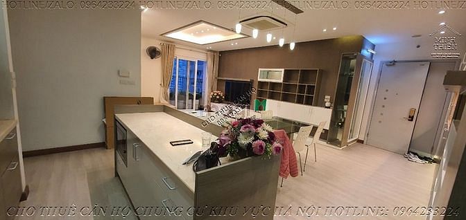 (chung cư golden palace mễ trì) cho thuê căn 3 ngủ full nội thất