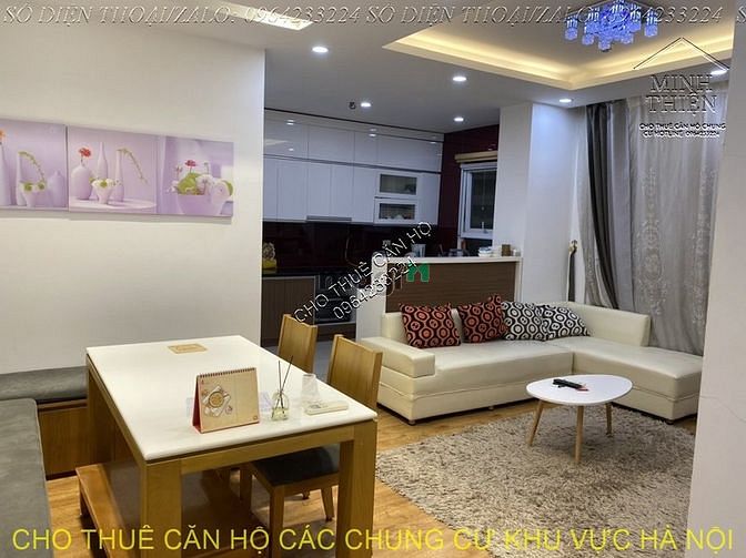 (Chung Cư Golden Palace Mễ Trì) Cho Thuê Căn 2 Ngủ Full Nội Thất