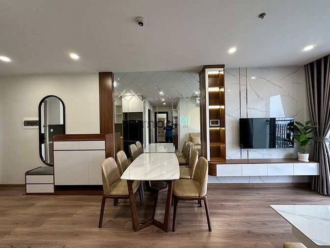 Căn hộ cao cấp 2 phòng ngủ full nội thất, view bãi biển và công viên