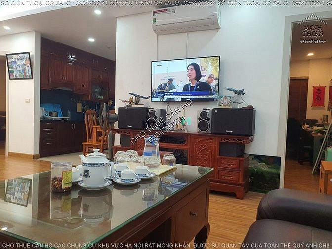 (Chung Cư Ngoại giao đoàn)Cho Thuê Căn 2 Ngủ Full giá Thuê Linh động