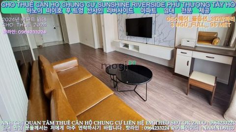 (Sunshine Riverside Phú Thượng) Cho Thuê Căn 3Nfull Giá rẻ có slot oto