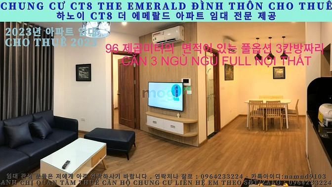 (ct8 the emerald đình thôn mỹ đình ) cho thuê căn 3n full giá cực tốt