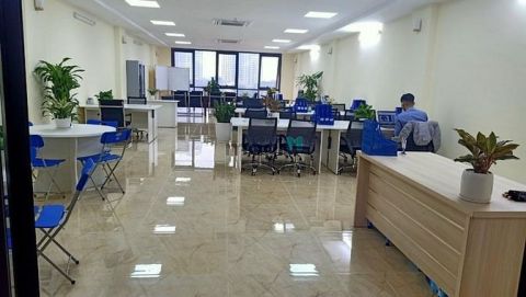 Cho thuê văn Phòng Sạch –Đẹp – Mới tại 170 Trần Vĩ, DT 75m2 Giá 16tr/t