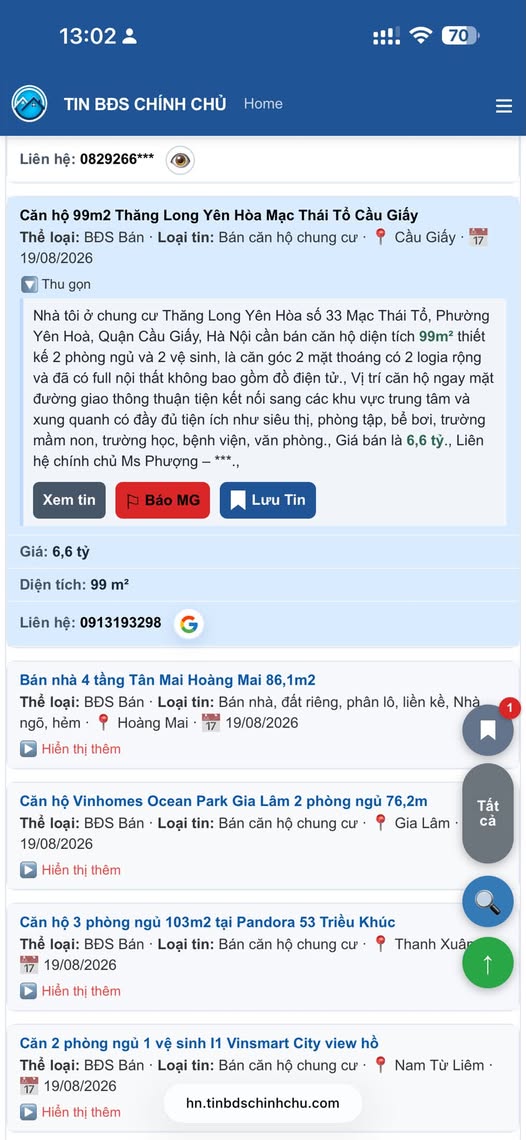 Tinbdschinhchu - 100% TIN CHỦ NHÀ - Hơn 500 tin chủ nhà đăng tin bán/cho thuê mỗi ngày.