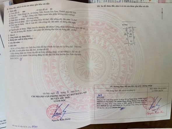 BÁN Lô Đất Cực Đẹp Tại Đông Lai - Nội Bài - ( Sóc Sơn cũ )