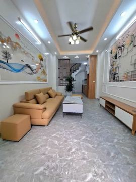 LĨNH NAM - HOÀNG MAI : Ngõ thông - Ô tô đỗ cửa - Nhà 5 tầng /35m2/3 ngủ rộng đẹp long lanh full n...